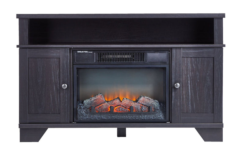 Hamilton Electric Fireplace TV Stand, 44.5-in, 1500W, Brown Cappucino L2N8