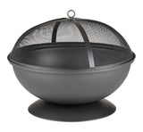Steel Round Wood Burning Fire Pit/Fireplace, Rust-Resistant, 25-in Z4O2 - product image 1