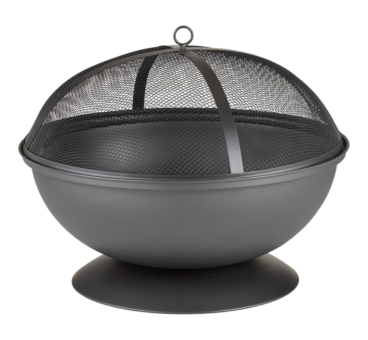 Steel Round Wood Burning Fire Pit/Fireplace, Rust-Resistant, 25-in Z4O2 - product image 1