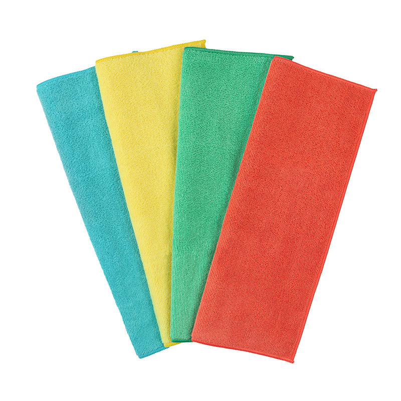 All-Purpose Machine Washable Microfibre Cloths, Various Colours, 4-pk Z1P5