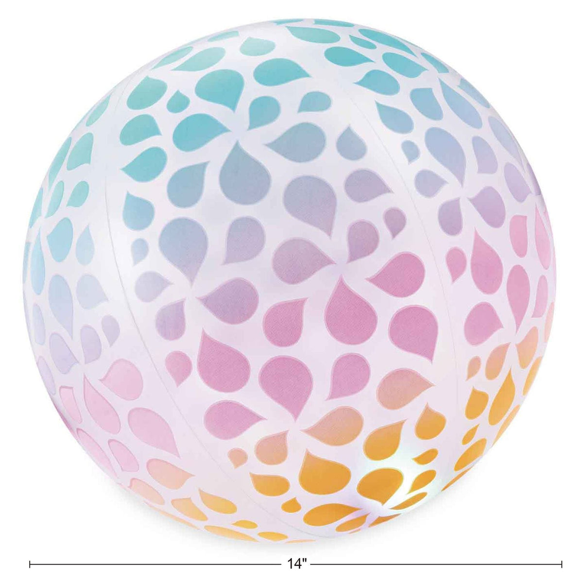 Fun Glow Beach Ball, LED Lights, Ages 9+ M3B2 - product image 1