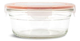 Round Glass Food Storage Container with Leakproof Lid, 850-mL Q5X2 - product image 1