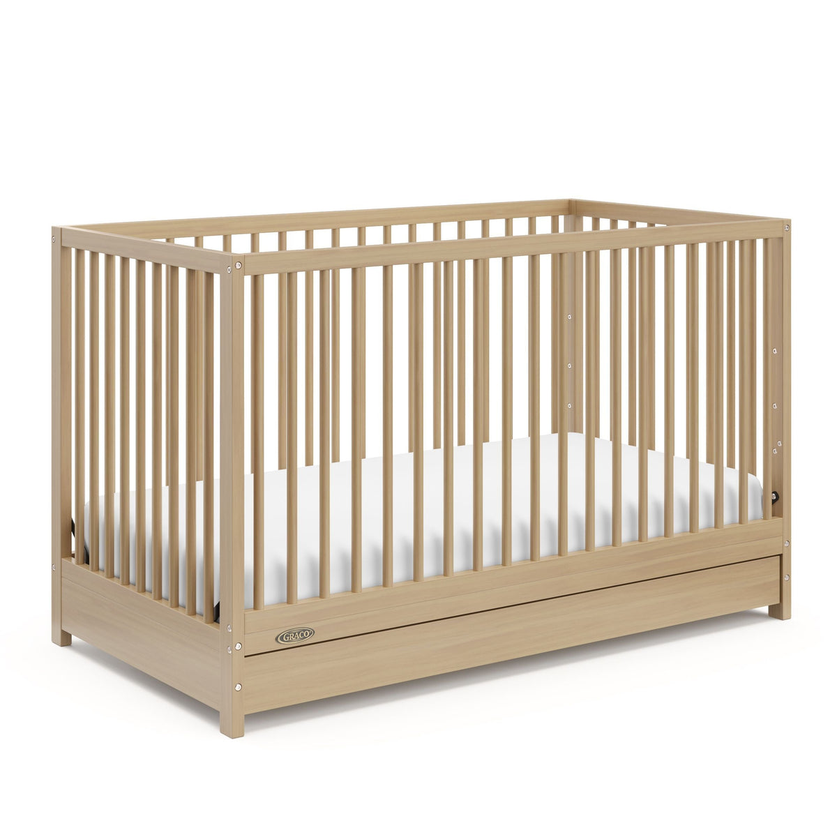 Teddi 4-in-1 Convertible Crib with Drawer, Driftwood F9C9 - product image 1
