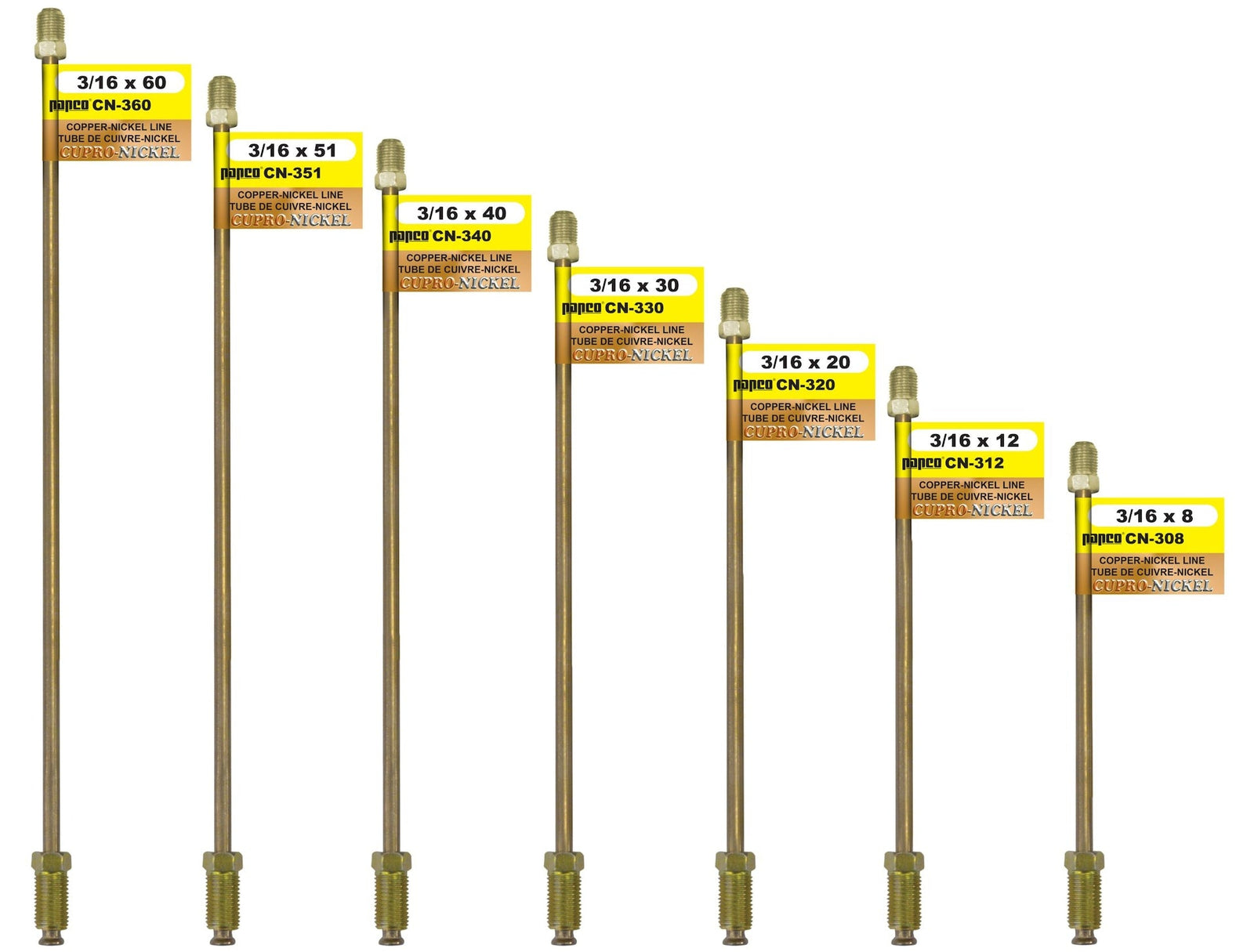 CN330 Copper Nickel Brake Line, Standard, 30 x 3/16-in Please make sure this part fits your need D4I6 - product image 1