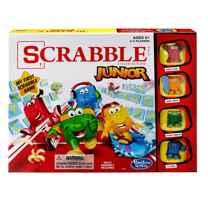 Games Scrabble Junior 2-4 Player Board Game, English/French, Ages 5+ W5Y6