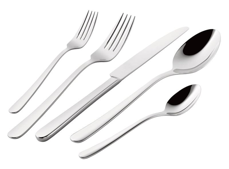 Julietta Flatware Set, Serves 12, 62-pc, Dishwasher Safe U4Q4
