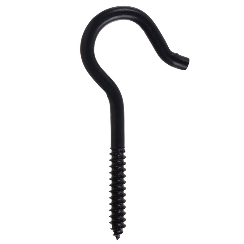 Screw Hook, 4-1/8-in, Black P1J5