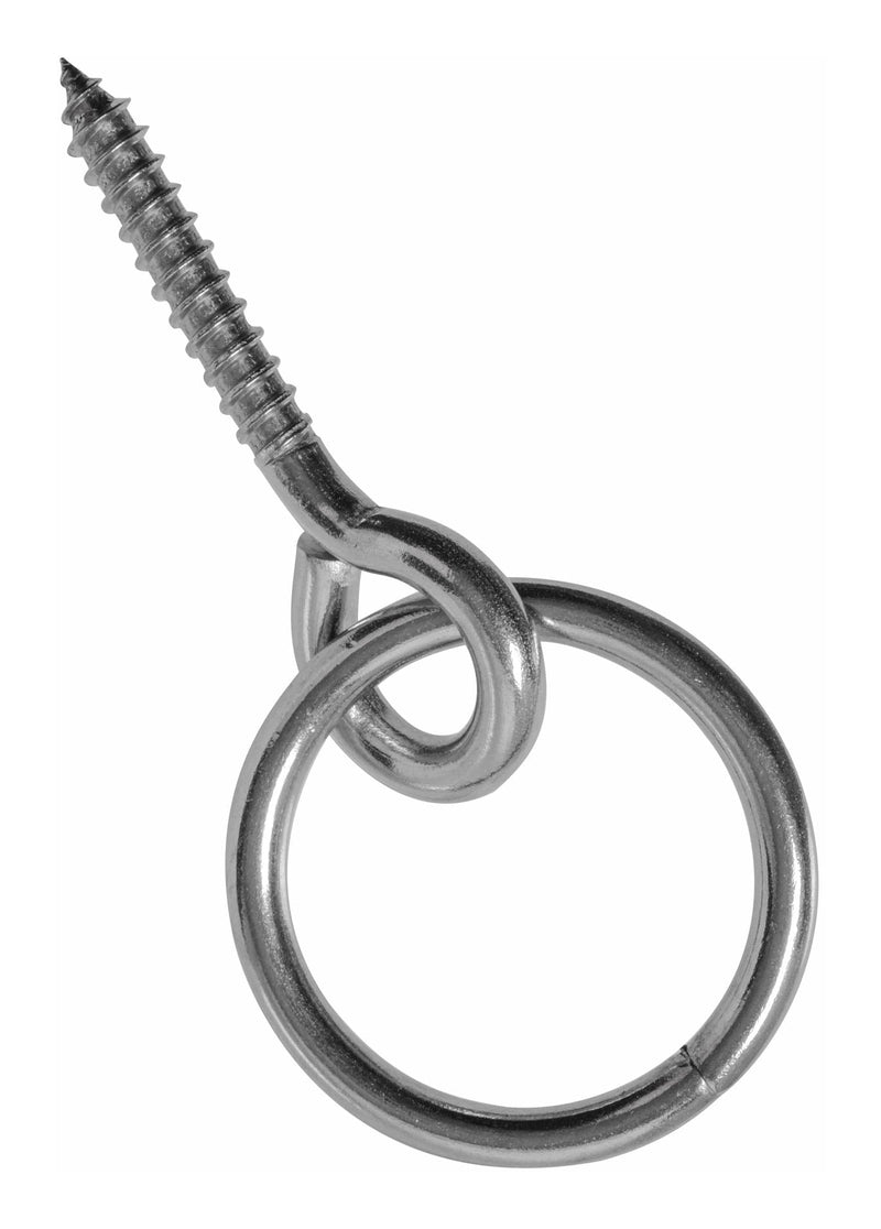 Zinc-Plated Lag Hitch Ring T8H9