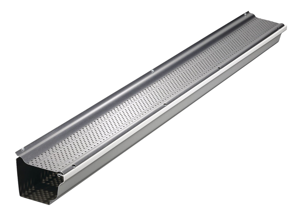 Smart Screen 20-ft Aluminum Gutter Guards, Metallic, 5-pk S4F8 - product image 1