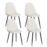 Modern Dining Chairs, Beige, 4-pk J7E9 - product image 1