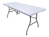 6-in White Folding Table with Easy Open/Close C4Y4 - product image 1