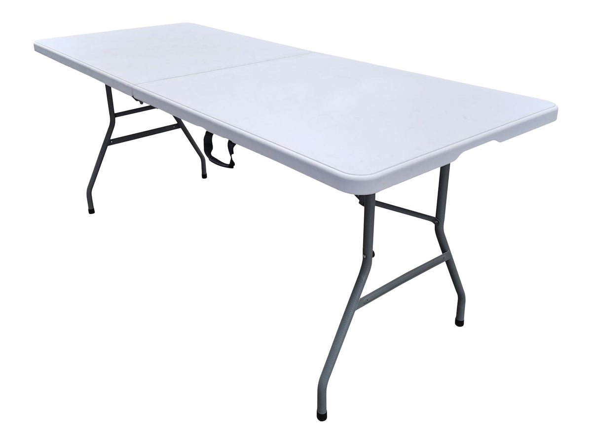 6-in White Folding Table with Easy Open/Close C4Y4 - product image 1