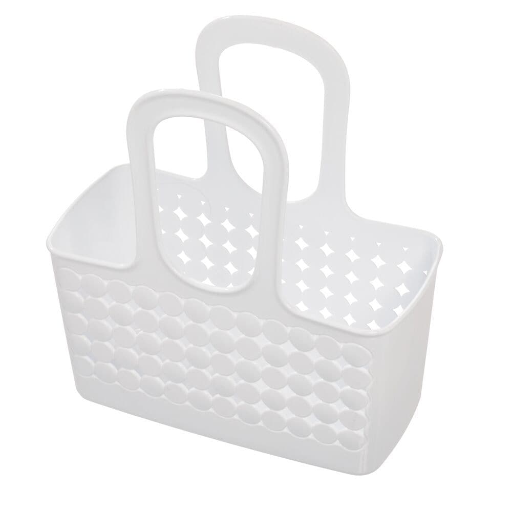 Orbz Small Tote Portable Shower Caddy with Handle, White W7V9 - product image 1