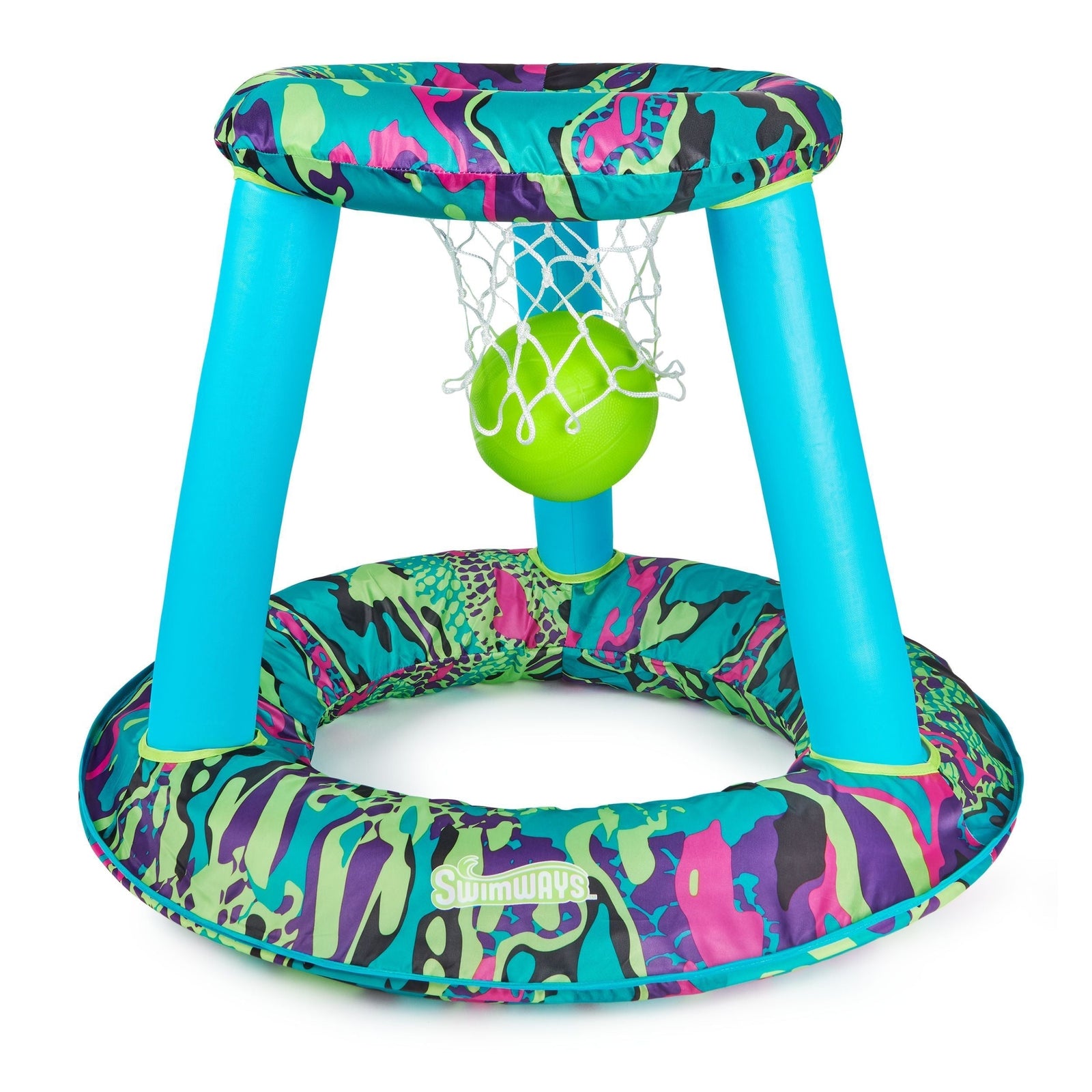 Pool Basketball Set, Blue/Green/Black, 3-pk, Ages 13+, for Beach/Pool Fun Activities E6D0 - product image 1