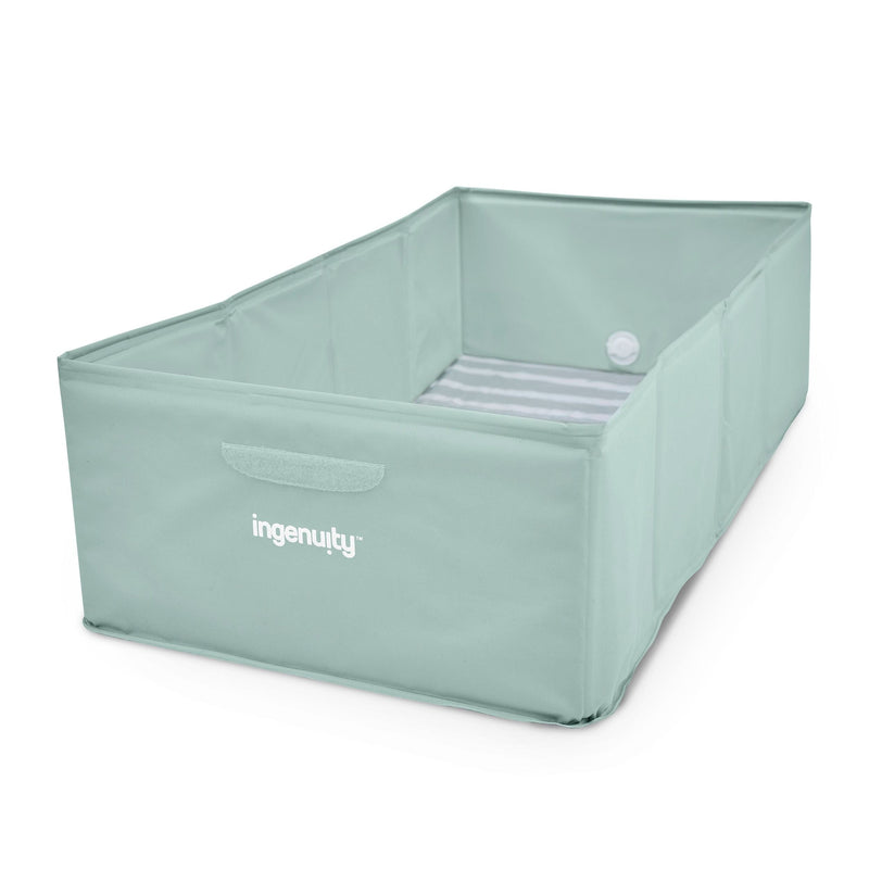 TuckAway Toddler-Friendly Travel Tub, Green F9R3