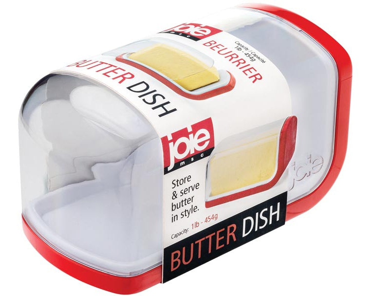 Covered Plastic Butter Dish, 1-lb Butter Capacity, BPA Free Z6J4