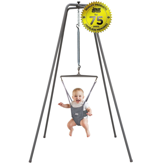 Standing Baby Exerciser with Super Stand, Grey, Ages 3m+ H1J3