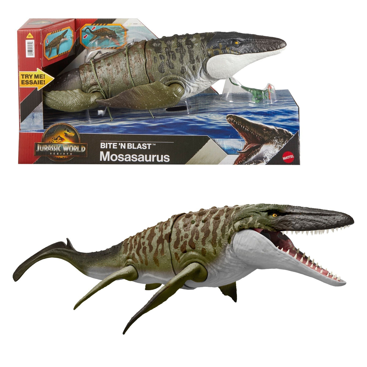 World Bite 'N Blast Mosasaurus Toy for Ages 3+ J6J8 - product image 1