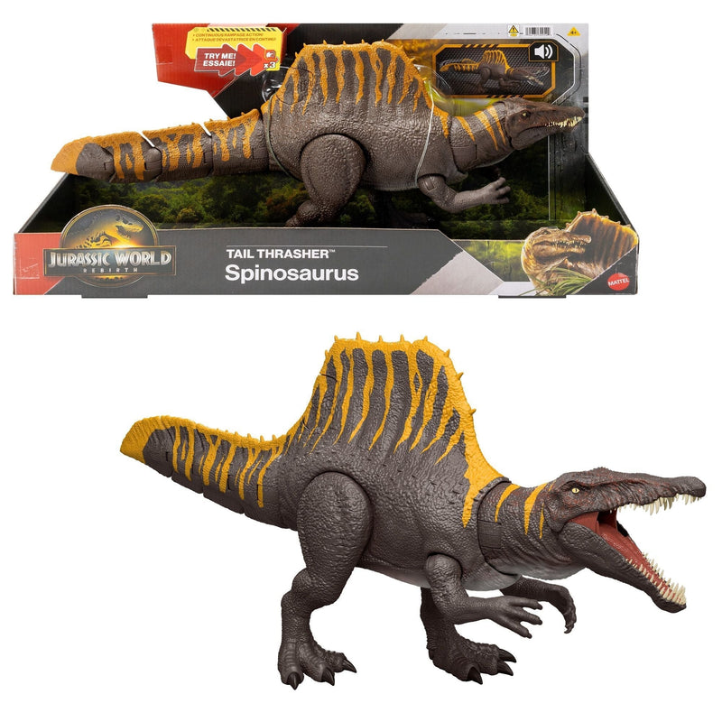 World Tail Thrasher Spinosaurus Figure for Ages 3+ C4Y3