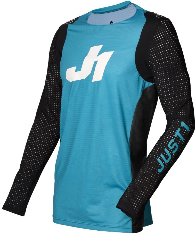 Just1 Youth Flex Motocross Jersey, Blue/Black/White N2D0