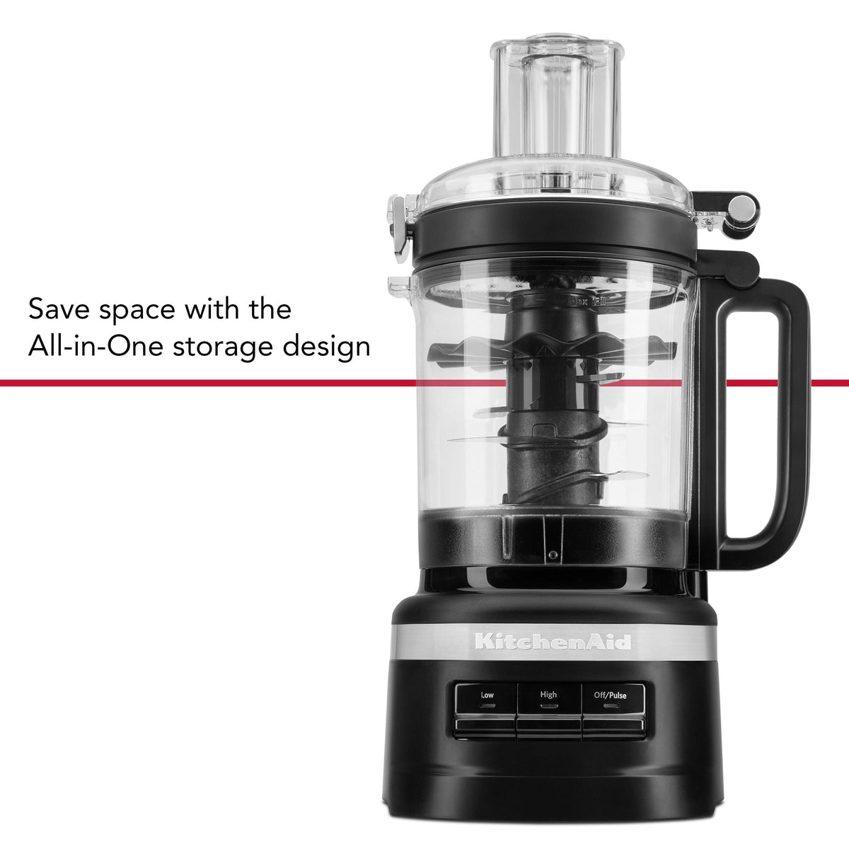 Food Processor Plus Black Matte, 9 Cups P4T7 - product image 3