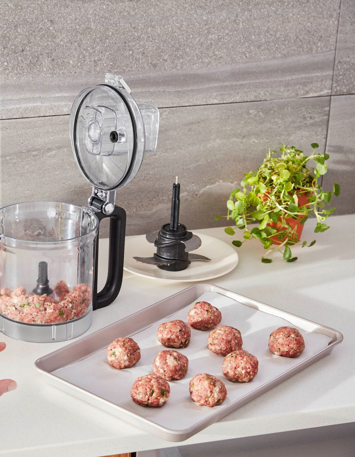 Food Processor Plus Black Matte, 9 Cups P4T7 - product image 6