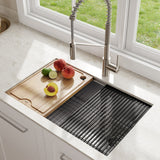 Kore Undermount Stainless Steel Single Bowl Kitchen Sink with Add-Ons, 27x19x11-in F7V7 - product image 4