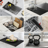 Kore Undermount Stainless Steel Single Bowl Kitchen Sink with Add-Ons, 27x19x11-in F7V7 - product image 8