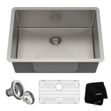 Standard PRO Undermount Stainless Steel Single Bowl Kitchen Sink, 26x18x10-in M2C6 - product image 1