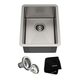 Standart PRO 16-Gauge Undermount Single Bowl Stainless Steel Kitchen Bar Sink, 14-in O8D4 - product image 1