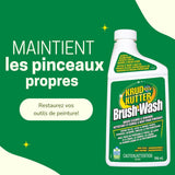 Brush-Wash Cleaner & Renewer For Oil, Latex & Enamel Paint, Non-Toxic, 946-mL A2U9 - product image 4