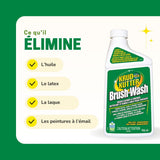 Brush-Wash Cleaner & Renewer For Oil, Latex & Enamel Paint, Non-Toxic, 946-mL A2U9 - product image 5