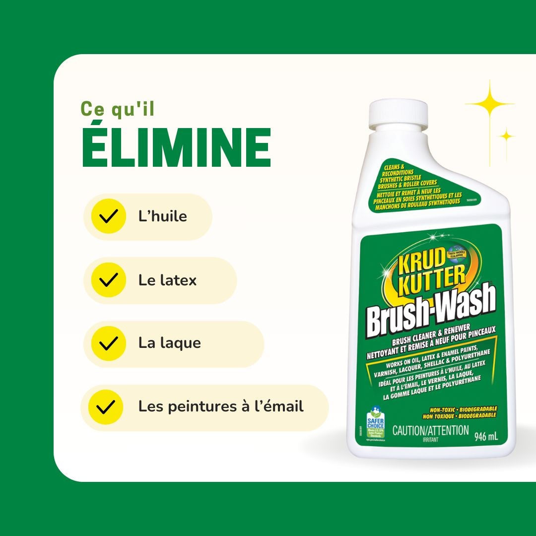 Brush-Wash Cleaner & Renewer For Oil, Latex & Enamel Paint, Non-Toxic, 946-mL A2U9 - product image 5
