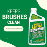 Brush-Wash Cleaner & Renewer For Oil, Latex & Enamel Paint, Non-Toxic, 946-mL A2U9 - product image 8