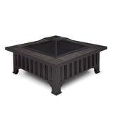 Square Wood Burning Fire Pit in Black, 34-in L6F2 - product image 1