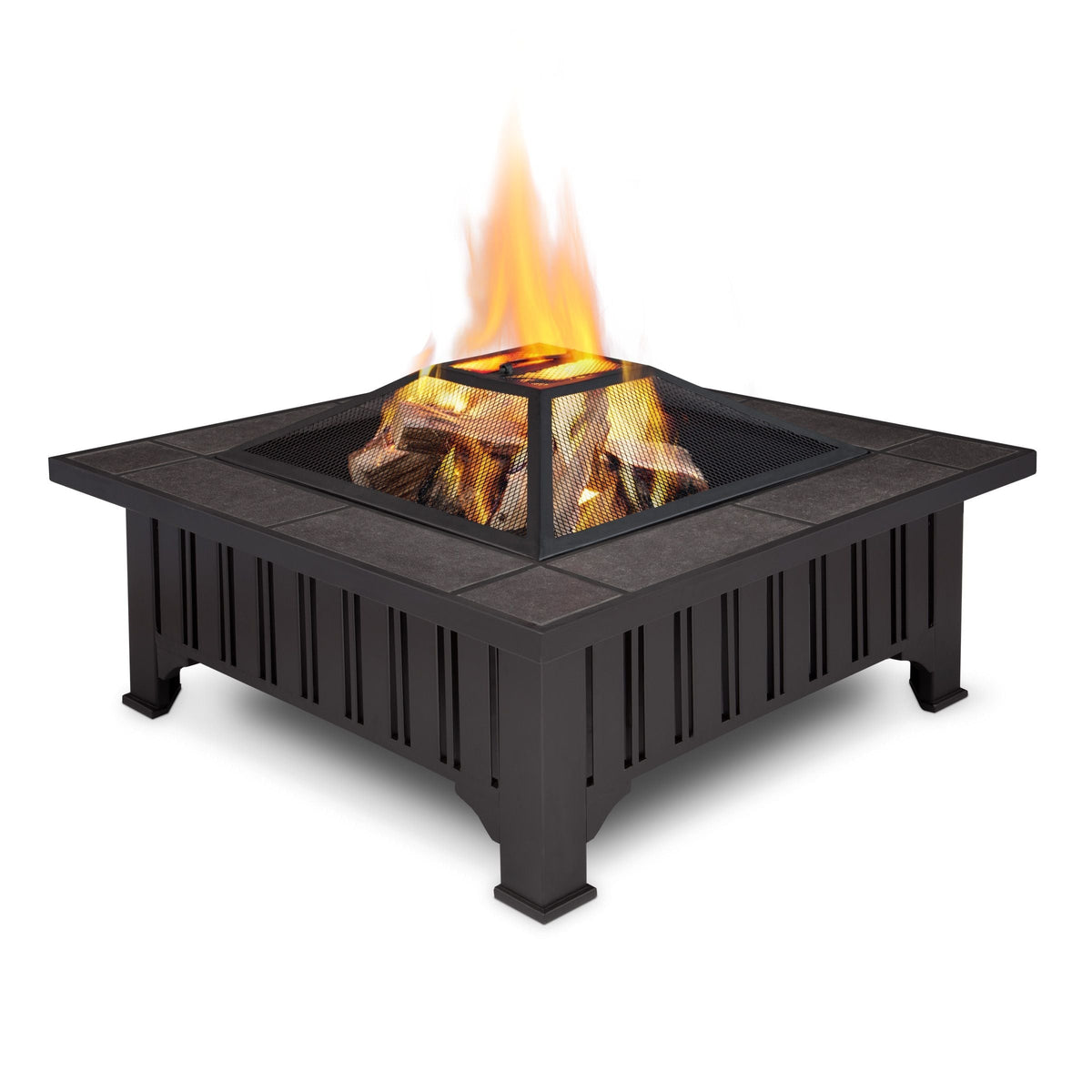 Square Wood Burning Fire Pit in Black, 34-in L6F2 - product image 3
