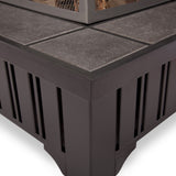 Square Wood Burning Fire Pit in Black, 34-in L6F2 - product image 4