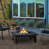 Square Wood Burning Fire Pit in Black, 34-in L6F2 - product image 6