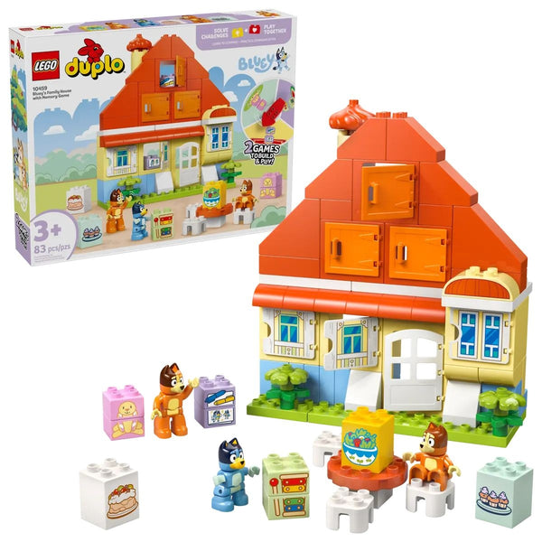 Duplo Bluey's Family House with Memory Game - 10459, 83-pcs, Ages 3+ N6B1