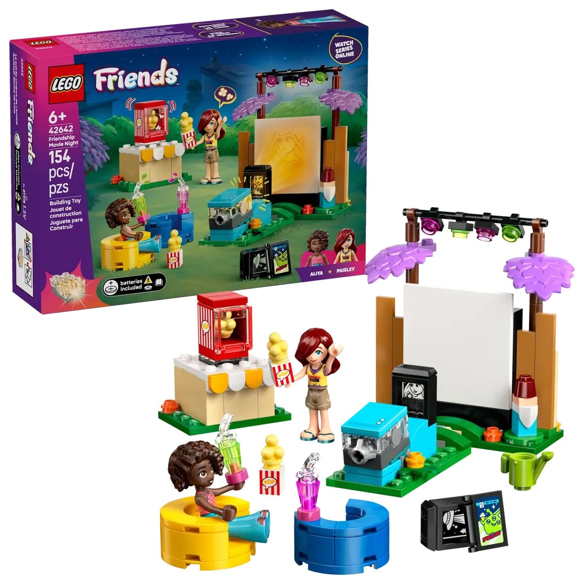 Friends 42642 Friendship Movie Night, 154-pc C7U3 - product image 1