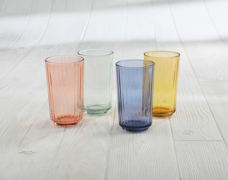 Panello Mixed Colour Highball Glass Set, 4-pk Z3I2
