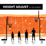 Mommoth Bolt Down Basketball Hoop with 72-in Tempered Glass L4W2 - product image 2
