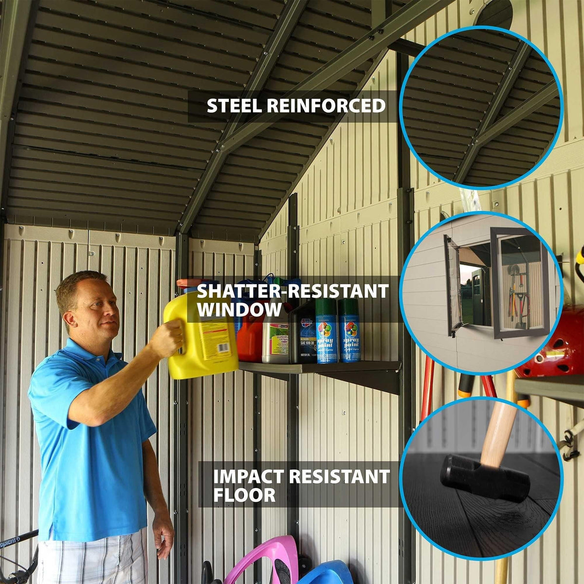 Outdoor Storage Shed, 11-ft x 18.5-ft I6Q7 - product image 3