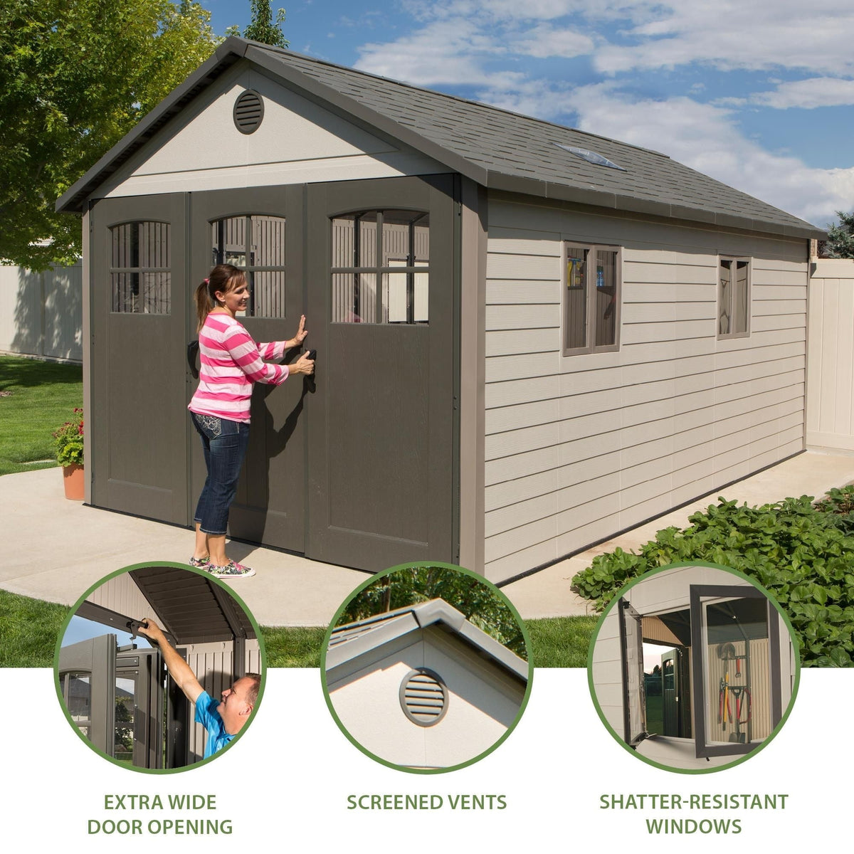 Outdoor Storage Shed, 11-ft x 18.5-ft I6Q7 - product image 4