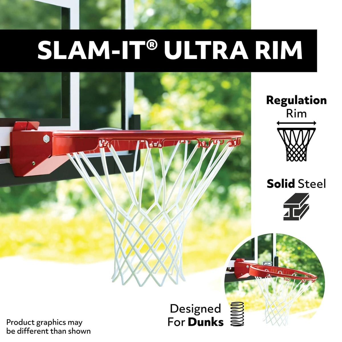 Portable Adjustable In-Ground Mammoth Bolt Down Outdoor Basketball Hoop, 54-in T5O8 - product image 4