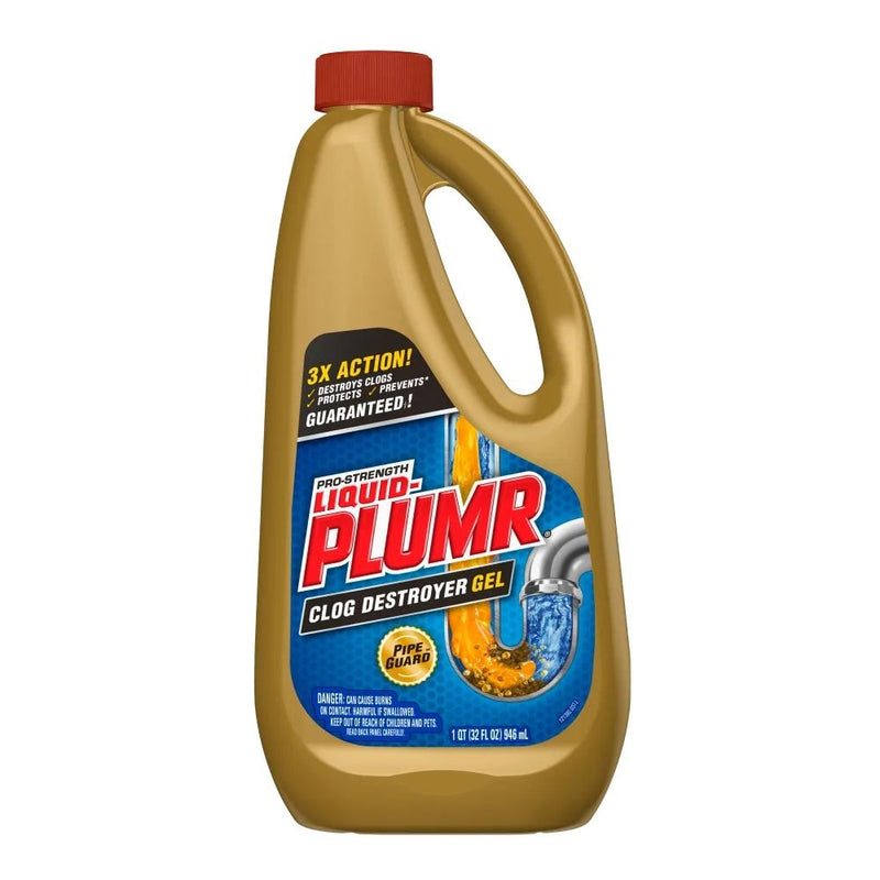 Pro Strength Kitchen Clog Destroyer Gel, Lemon Scent, 946-mL X2Q3
