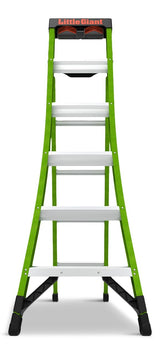 Giant Ladders King Kombo 3-in-1 Grade 1AA Fiberglass Ladder, 6-ft to 10-ft, 375-lb, Model# 13906-305 W9V4 - product image 1