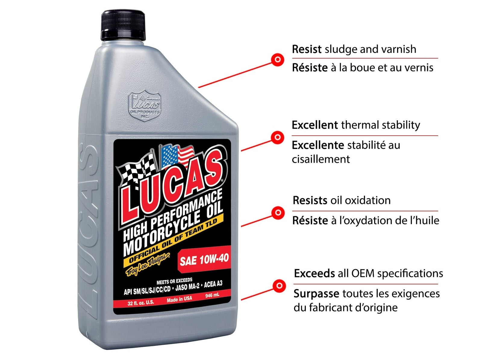 Oil High Performance Motorcycle Oil SAE, 946-mL X6W4 - product image 5