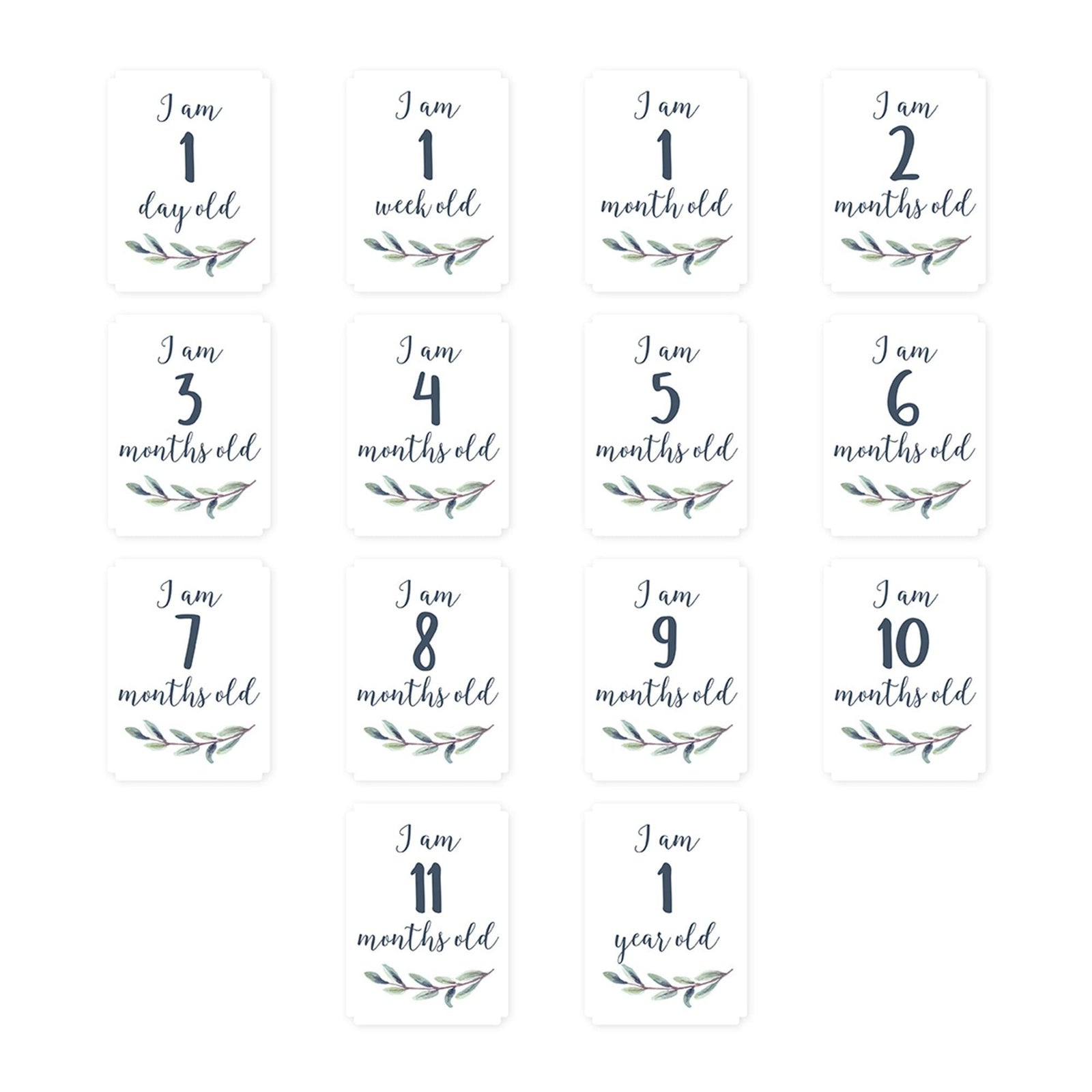 Baby's 1st Year Milestone Blanket, Hello World Wreath O4A5 - product image 1