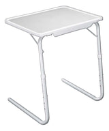 Kleen Tilt-a-Table Portable Height Adjustable TV Tray/Laptop Table, White C9X9 - product image 1